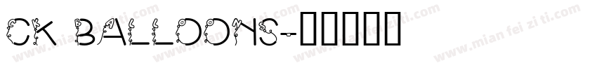 CK Balloons字体转换